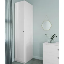 Fitted Bedroom Shaker Single Wardrobe - White