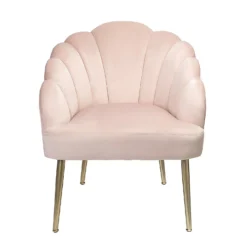 Sophia Scallop Occasional Chair - Blush -Curver Shop 12836665 1384861201622424