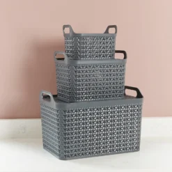 Small Urban Storage Basket With Lid - Graphite 6 Small Urban Storage Basket With Lid - Graphite -Curver Shop 12837349 4634960190076618