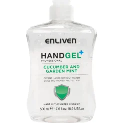 None Enliven Hand Gel Cucumber & Garden Mint 500ml