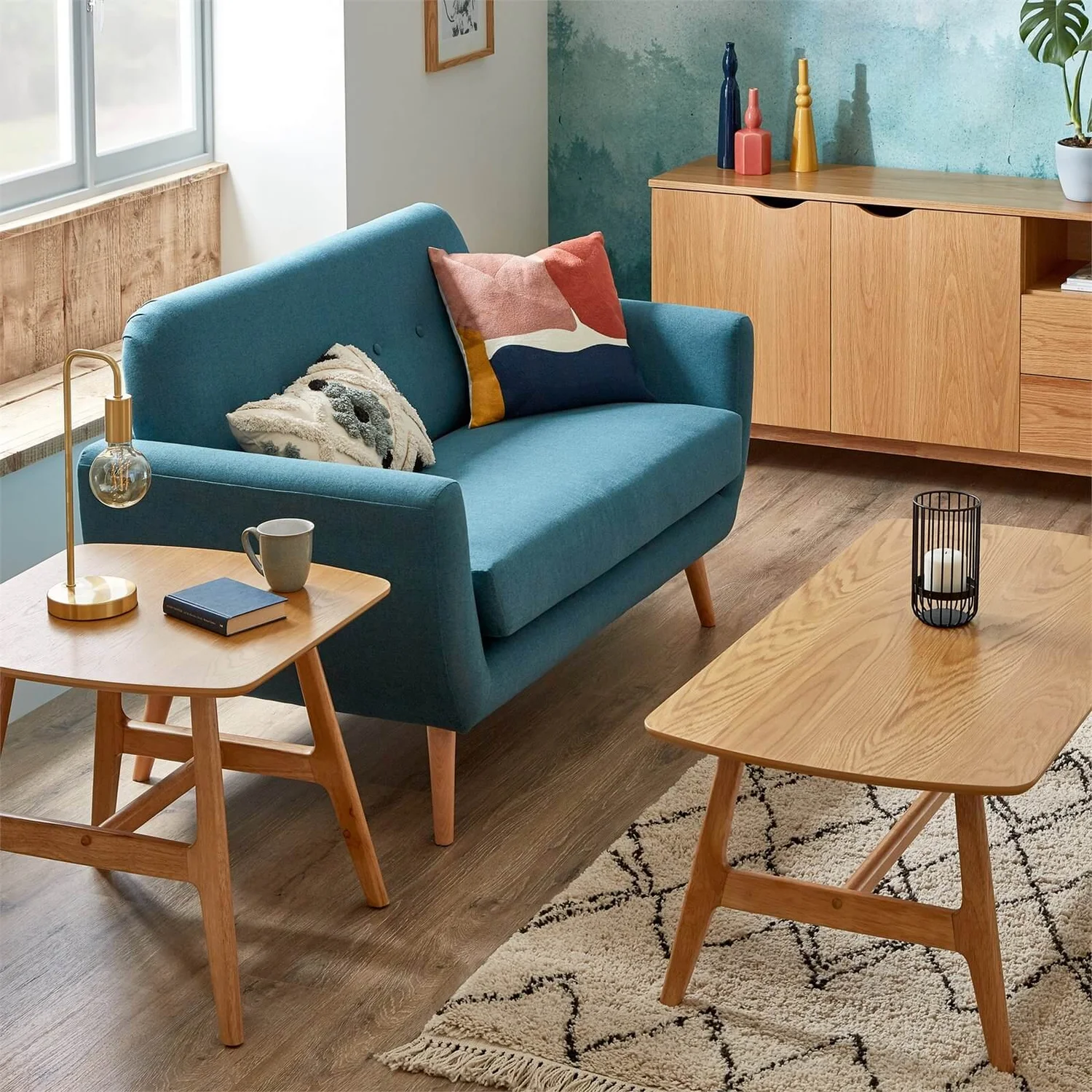 Scandi Savannah Sofa - Teal 3 Scandi Savannah Sofa - Teal - Image 3