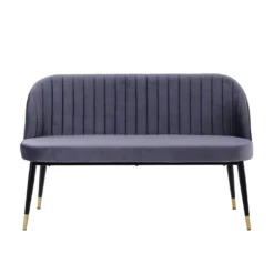 Illona Velvet Dining Bench - Grey 7 Illona Velvet Dining Bench - Grey -Curver Shop 12838433 1274832984636496