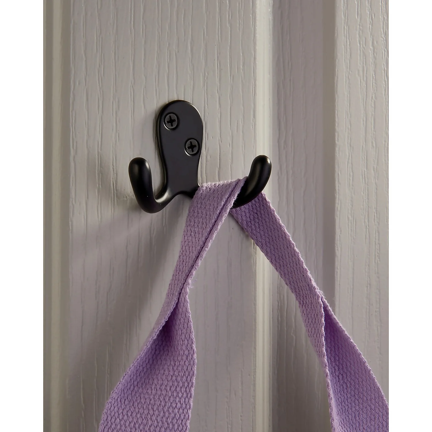 Basic Double Robe Hook - Matt Black 2 Basic Double Robe Hook - Matt Black - Image 2