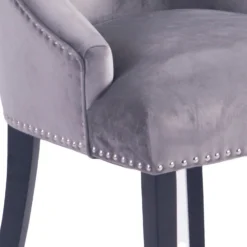 Annabelle Velvet Dining Chairs - Set Of 2 - Grey -Curver Shop 12838750 1384904215257318