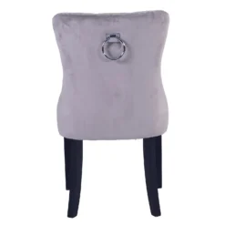 Annabelle Velvet Dining Chairs - Set Of 2 - Grey -Curver Shop 12838750 2054904215207899