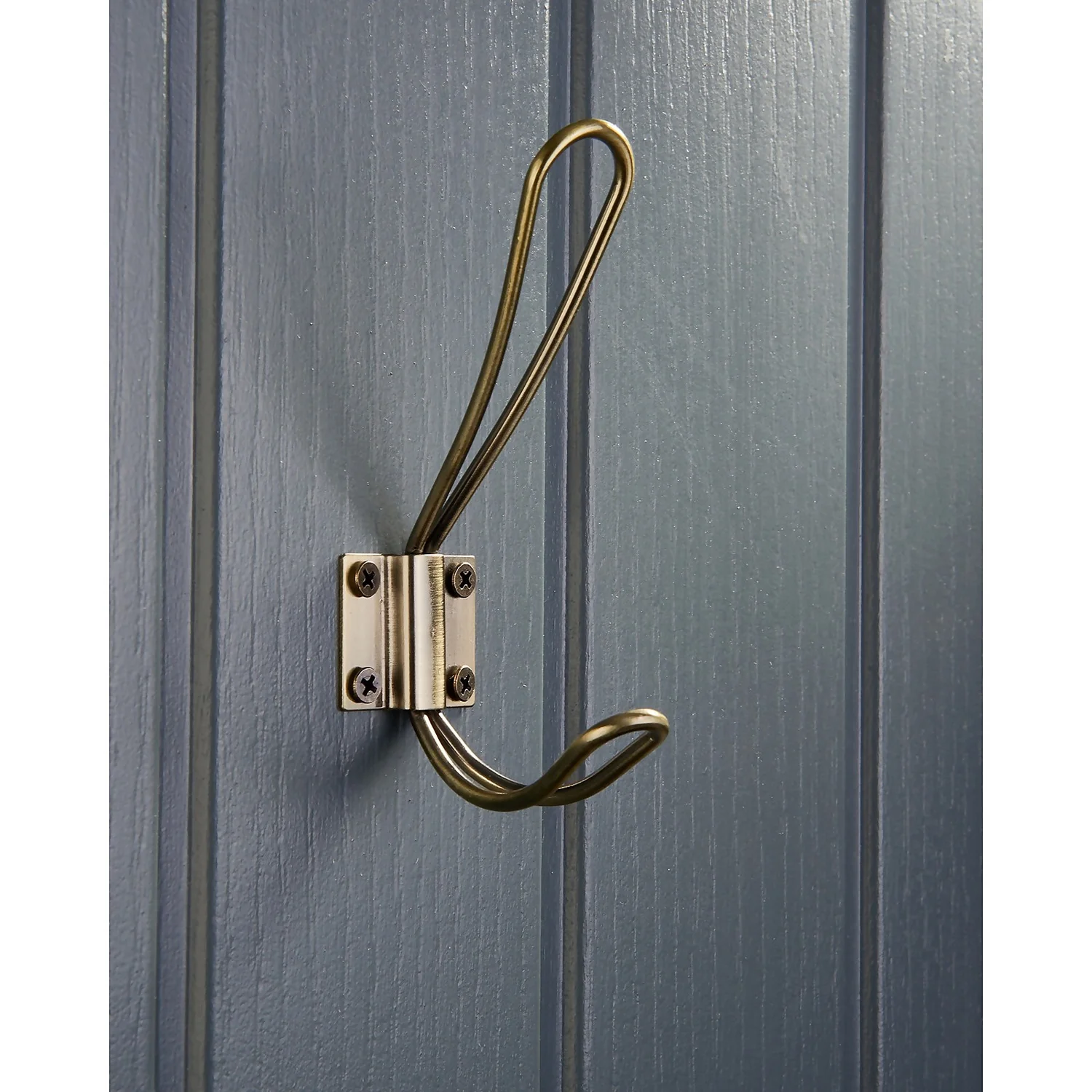 Wire Hook - Antique Brass 2 Wire Hook - Antique Brass - Image 2