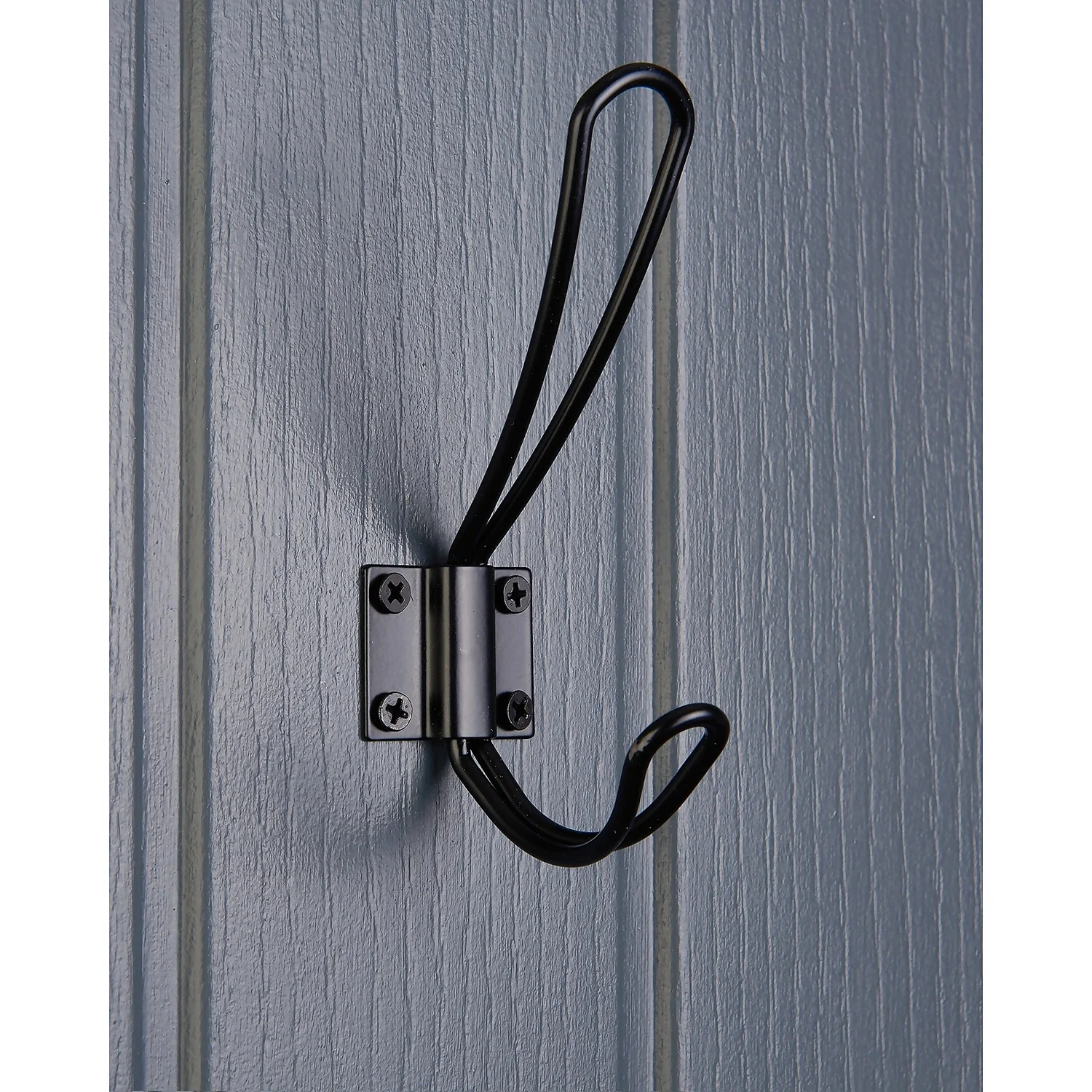 Wire Hook - Matt Black 2 Wire Hook - Matt Black - Image 2