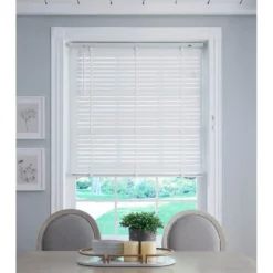 50mm Wood Venetian Blind - White - 170x160cm