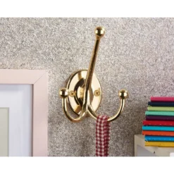 Oval Tri Hook - Polished Brass -Curver Shop 12839028 1544995165993978