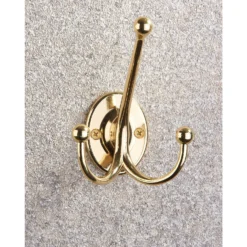 Oval Tri Hook - Polished Brass -Curver Shop 12839028 1954995165923493