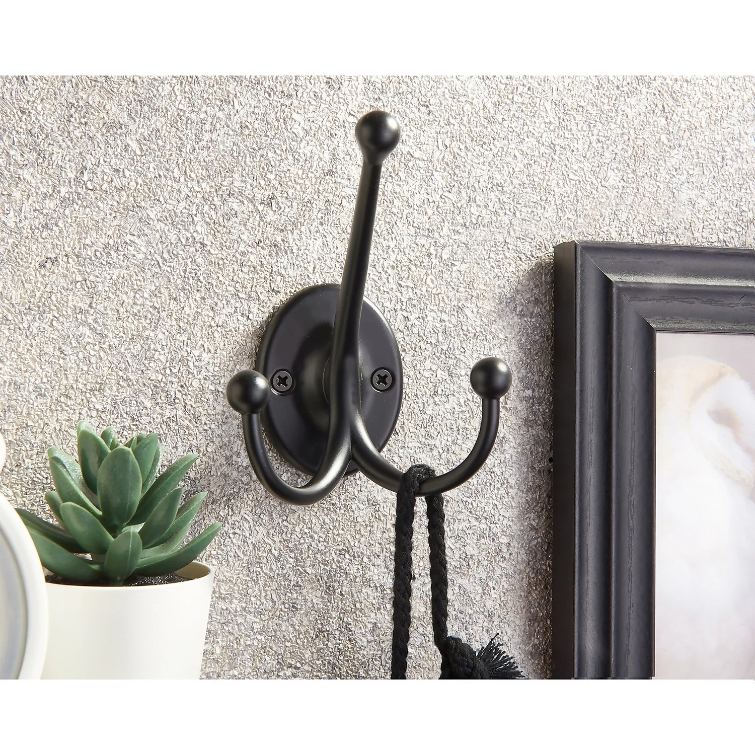 Oval Tri Hook - Matt Black 5 Oval Tri Hook - Matt Black - Image 5