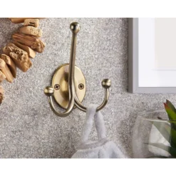 Oval Tri Hook - Antique Brass 9 Oval Tri Hook - Antique Brass -Curver Shop 12839037 1894995166004241