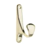 Bull Nose Hook - Polished Brass