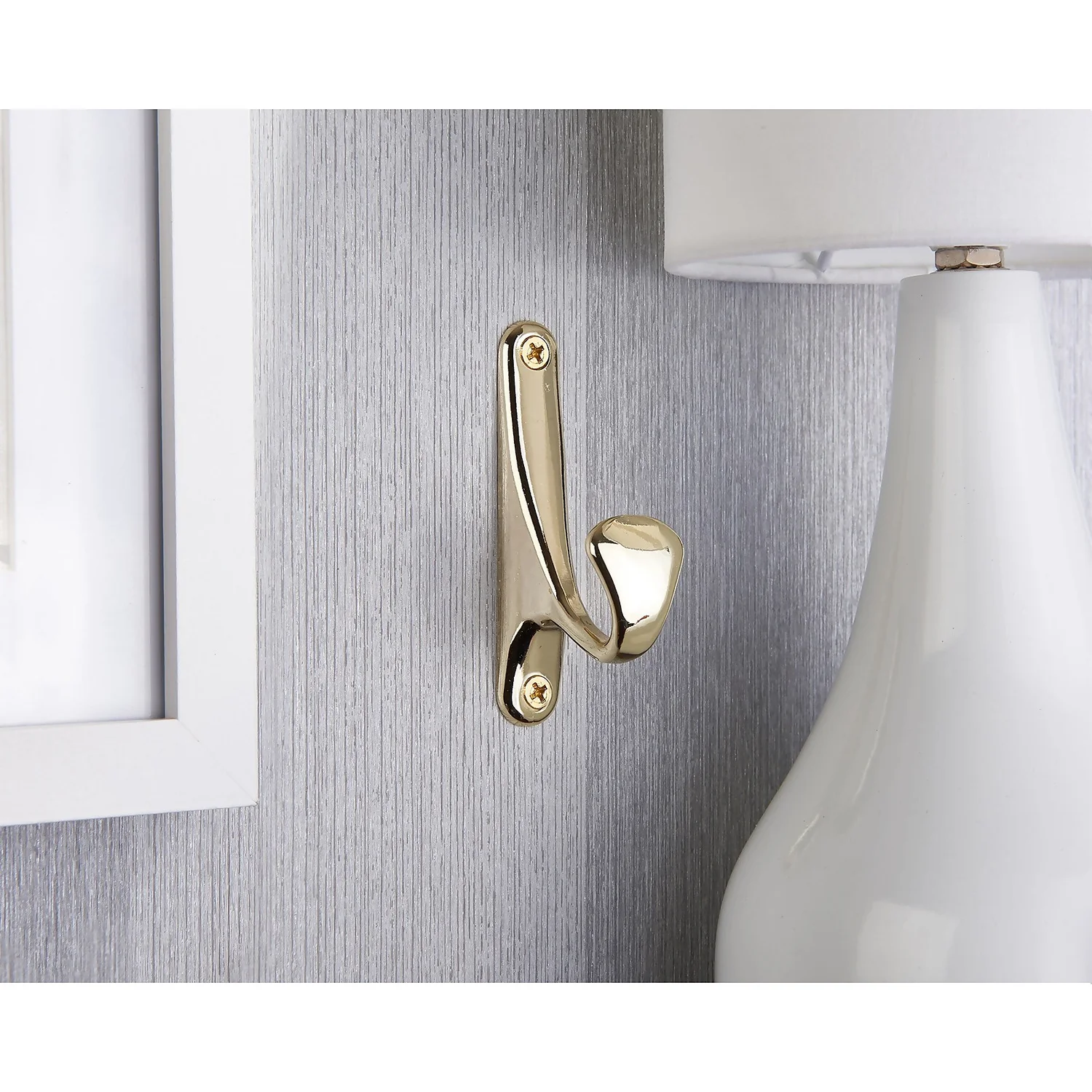 Bull Nose Hook - Polished Brass 3 Bull Nose Hook - Polished Brass - Image 3