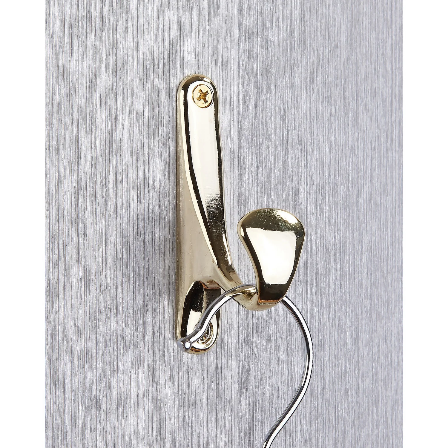 Bull Nose Hook - Polished Brass 2 Bull Nose Hook - Polished Brass - Image 2