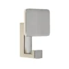Square Back Hook - Satin Nickel
