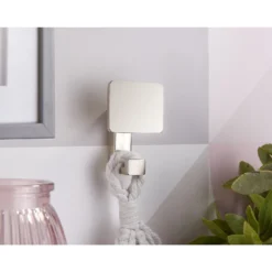 Square Back Hook - Satin Nickel -Curver Shop 12839158 1994995166104090