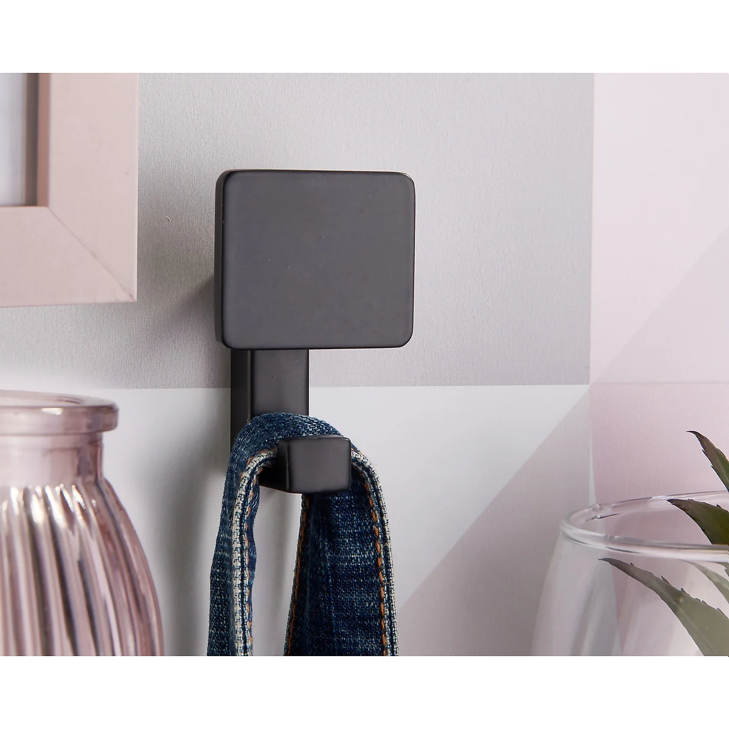 Square Back Hook - Matt Black 3 Square Back Hook - Matt Black - Image 3