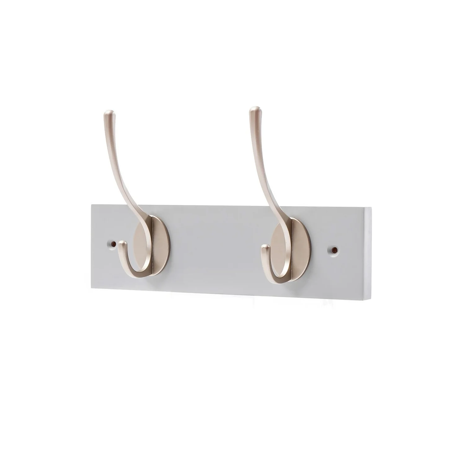 2 Victorian Satin Nickel Hooks On Dove Bloc Board 1 2 Victorian Satin Nickel Hooks On Dove Bloc Board