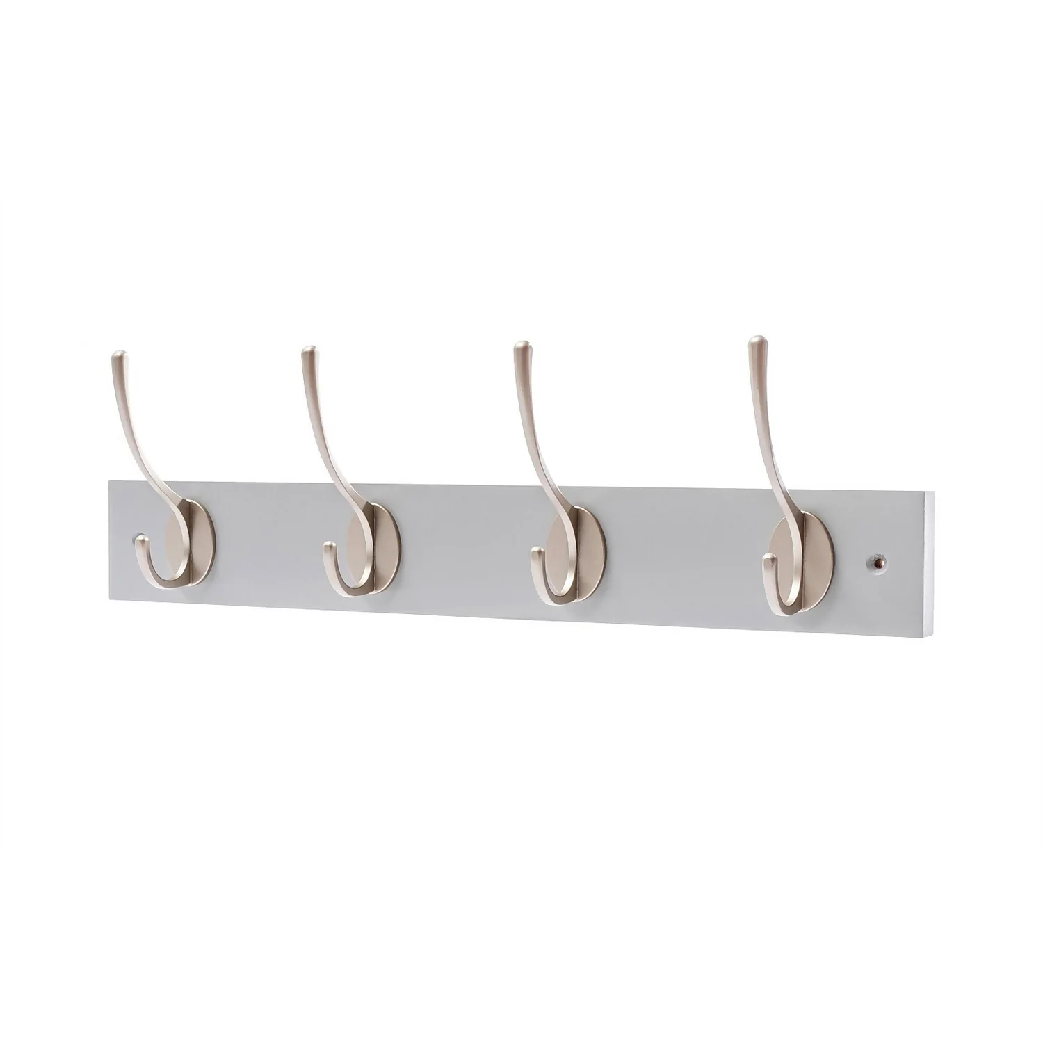 4 Victorian Satin Nickel Hooks On Dove Bloc Board 1 4 Victorian Satin Nickel Hooks On Dove Bloc Board