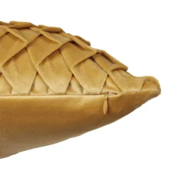 None Velvet Pintuck Cushion - Honey -Curver Shop 12839747 5254832958061380
