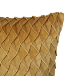 None Velvet Pintuck Cushion - Honey -Curver Shop 12839747 8064832958190674