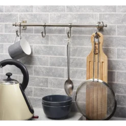 4 Hook Satin Nickel Hanger -Curver Shop 12841635 1764833216156918