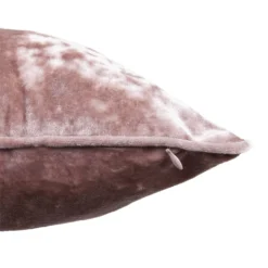 Large Crushed Velvet Cushion - Blush - 58x58cm -Curver Shop 12842178 9264832975759955