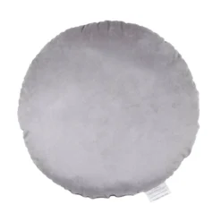 None Round Velvet Cushion - Grey - 45cm -Curver Shop 12842179 1794832975060604