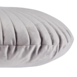None Round Velvet Cushion - Grey - 45cm -Curver Shop 12842179 5204832975335305