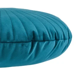 None Round Velvet Cushion - Teal - 45cm -Curver Shop 12842182 1394832976323292