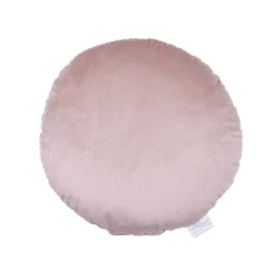 None Round Velvet Cushion - Blush - 45cm -Curver Shop 12842187 1734832975974623