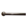 Extendable Decorative Curtain Pole & Brushed Chrome Ball - 1.2-2.2m