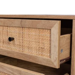 Kubu Rattan 2 Drawer Bedside Table -Curver Shop 12844064 1894870210097361