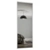 Classic Sliding Wardrobe Door Mirror With White Frame (W)762mm