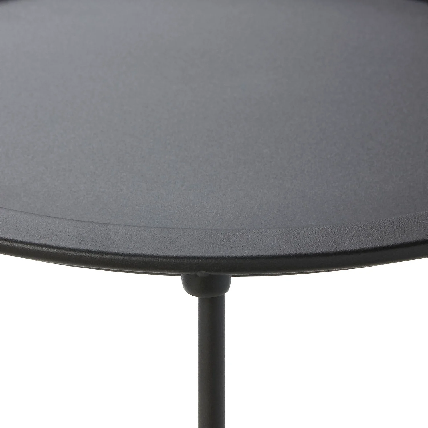 Metal Folding Side Table - Black 4 Metal Folding Side Table - Black - Image 4