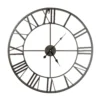 None Metal Wall Clock - Black - 60cm