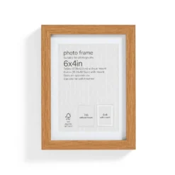 Box Photo Frame - 6x4" - Oak Effect 8 Box Photo Frame - 6x4" - Oak Effect -Curver Shop 12879237 8694853904476883