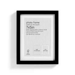 Box Photo Frame - 7x5" - Black -Curver Shop 12879239 1064853904447591