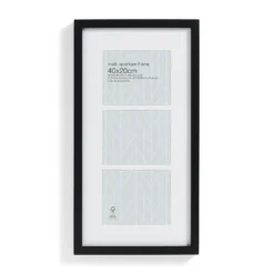 Box Photo Frame Multi Aperture - 40x20cm - Black -Curver Shop 12879250 7494853904667059