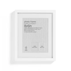 Box Photo Frame - 8x6" - White -Curver Shop 12879251 1264853904632523