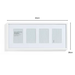 Box Photo Frame Multi Aperture - 60x25cm - White -Curver Shop 12879256 1764907795718792