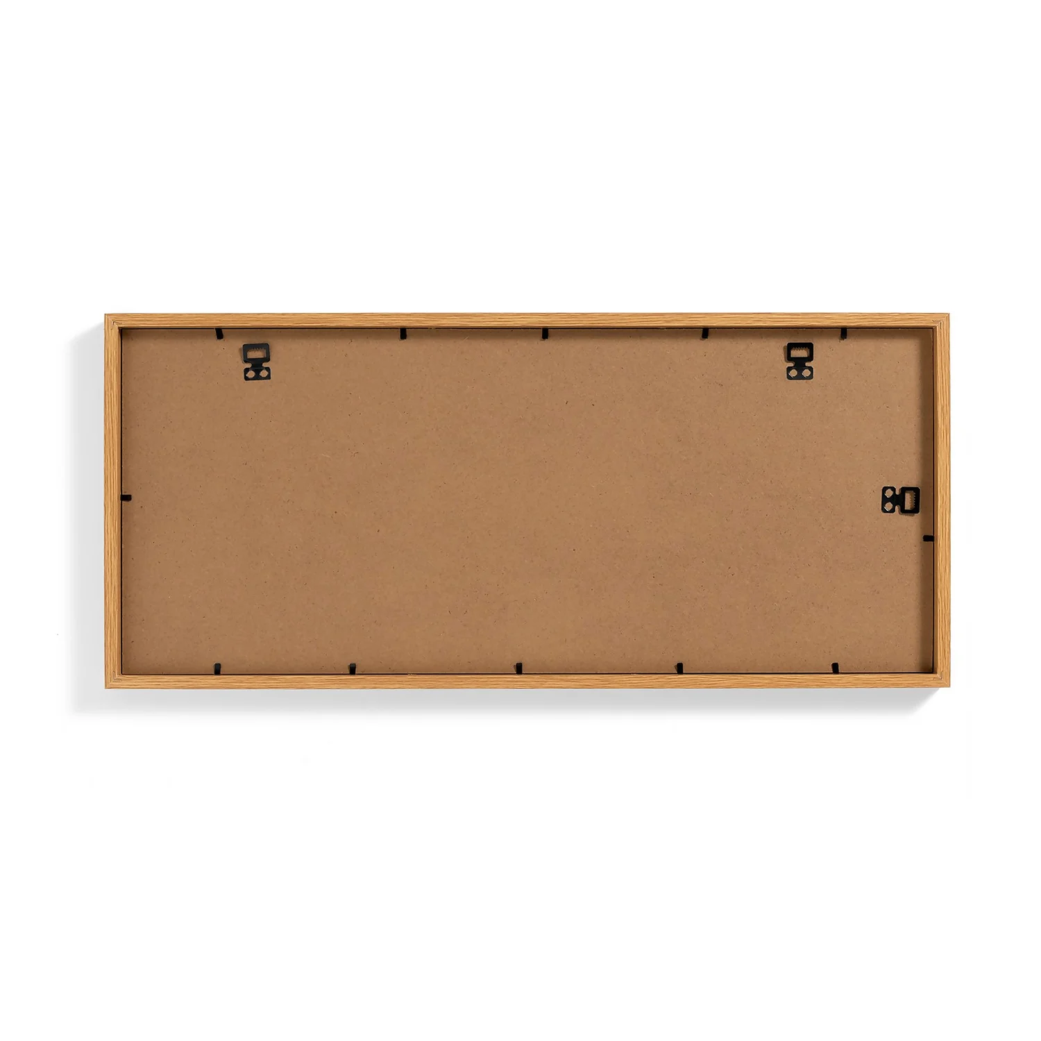 Box Photo Frame Multi Aperture - 60x25cm - Oak 3 Box Photo Frame Multi Aperture - 60x25cm - Oak - Image 3