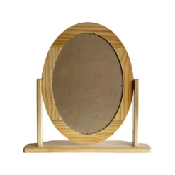 Oval Dressing Table Mirror - Pine -Curver Shop 12879291 1334863710658063