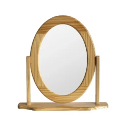 Oval Dressing Table Mirror - Pine