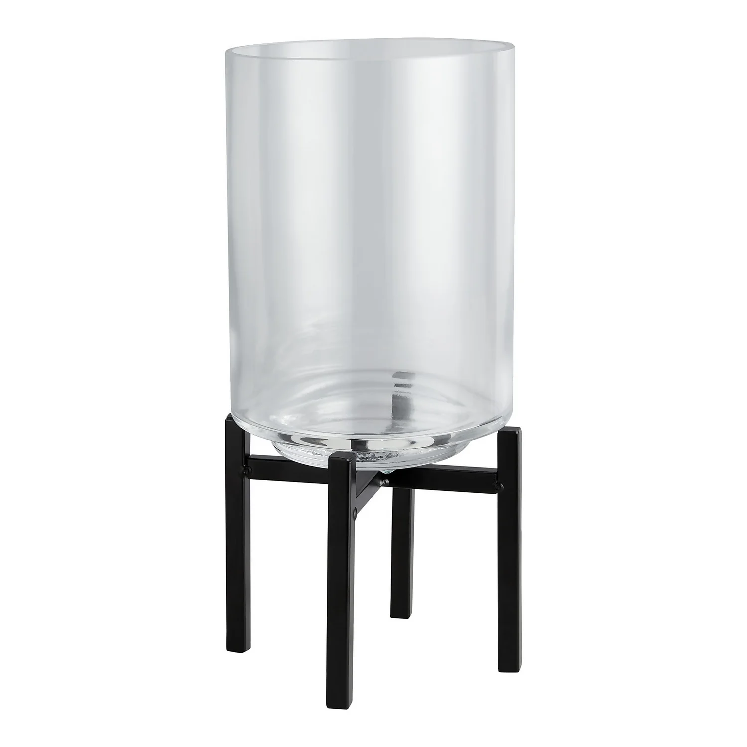 Hurricane Glass Vase With Stand 1 Hurricane Glass Vase With Stand