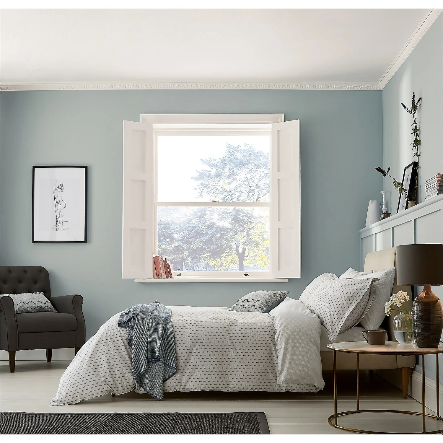 Edie Cover Set Single Lough Green 1 Edie Cover Set Single Lough Green