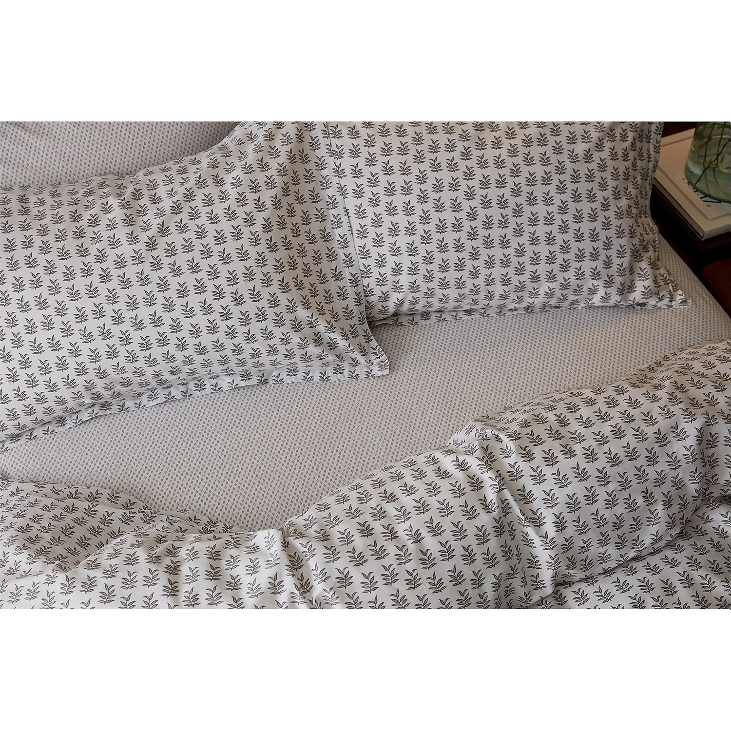 Rae Fitted Sheet Double Bed Heather 2 Rae Fitted Sheet Double Bed Heather - Image 2