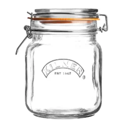 Kilner Clip Top Square Jar - 1L