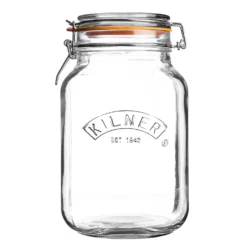 Kilner Clip Top Square Jar - 1.5L